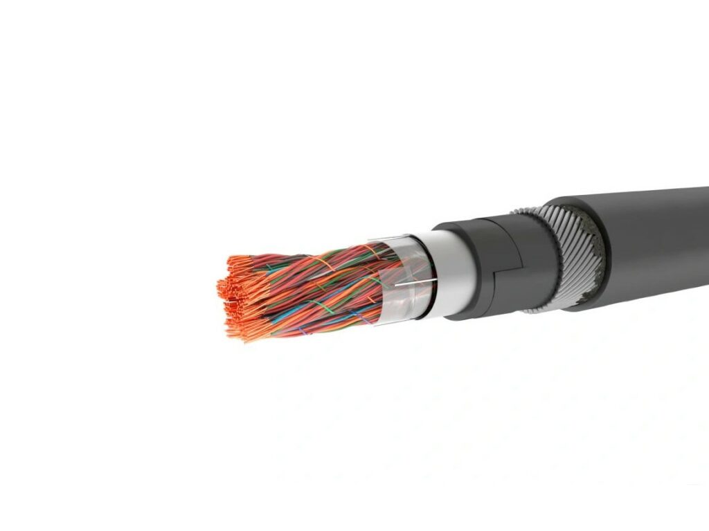 Кабель городской телефонный 200 кВ 10 2 мм2 медь КЦПпэпЗ