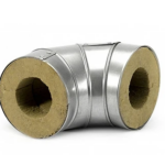 Отвод в оцинковке 141 мм 20 мм 100 кг/м3